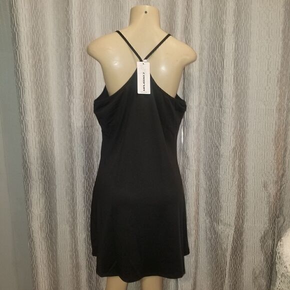 COOLRUN Women's Tennis Dress with Built-in Bra Sleeveless Exercise Workout XL - Picture 10 of 15